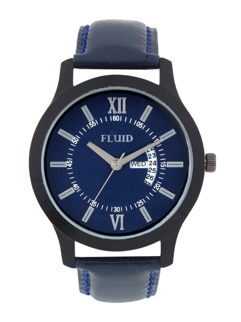 

FLUID Men Blue Dial & Blue Leather Straps Analogue Watch FL21-723-BL02