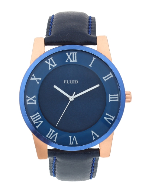 

FLUID Men Blue Dial & Blue Leather Straps Analogue Watch FL21-714-BL01