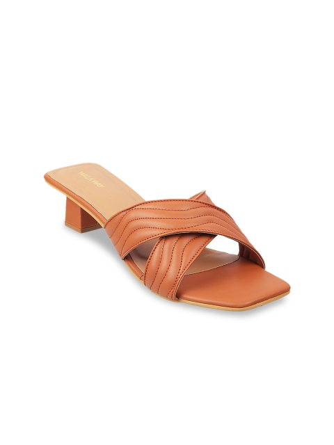 

WALKWAY by Metro Tan Brown Block Sandals