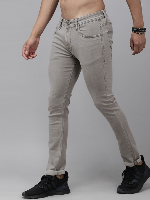 

The Roadster Lifestyle Co Men Grey Skinny Fit Stretchable Jeans