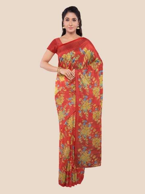 

Kalamandir Women Red Printed Silk Blend Saree
