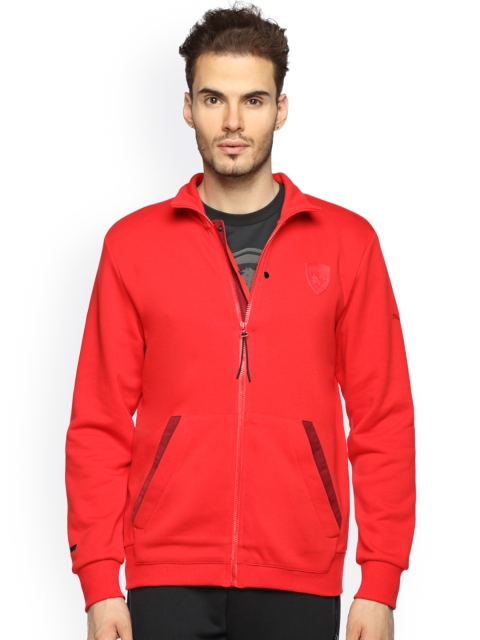 

Puma Men Red Ferrari Sweat Solid Sporty Jacket