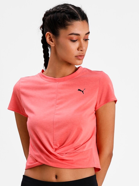 

Puma Women Peach-Coloured dryCELL Training Cotton T-shirt