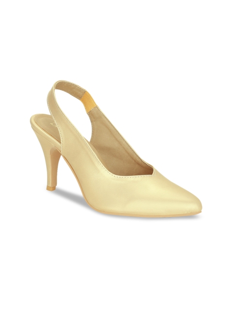 

Get Glamr Gold-Toned Stiletto Pumps
