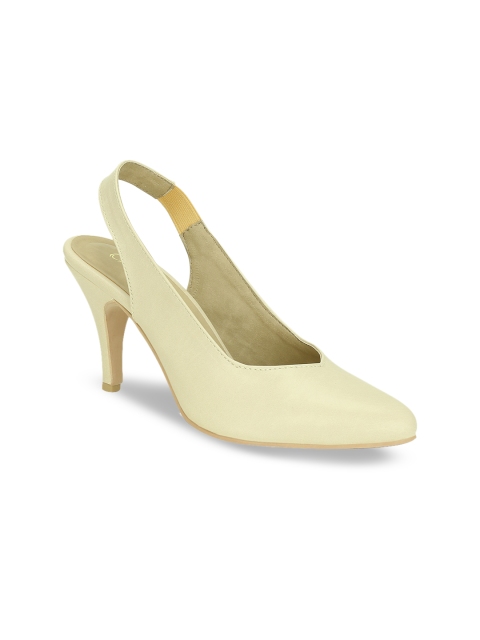 

Get Glamr Beige Solid Stiletto Pumps