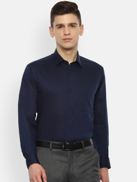 

Louis Philippe Men Navy Blue Slim Fit Opaque Formal Shirt
