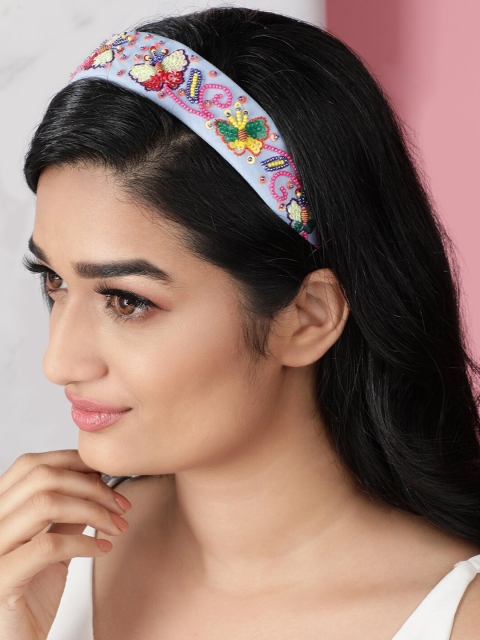 

Rubans Women Blue & Green Hair Accessory Set of