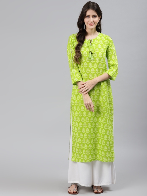 

Readiprint Fashions Women Green Printed Kurta
