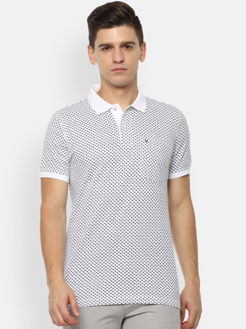 

Van Heusen Sport Men White Polo Collar Pockets T-shirt