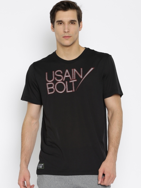 

PUMA Men Black Printed Usain Bolt T-Shirt