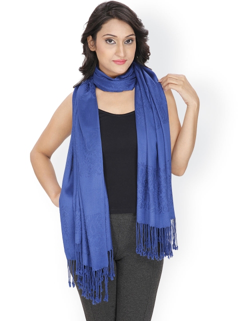 

Anekaant Blue Jacquard Stole