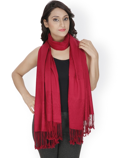 

Anekaant Maroon Jacquard Stole