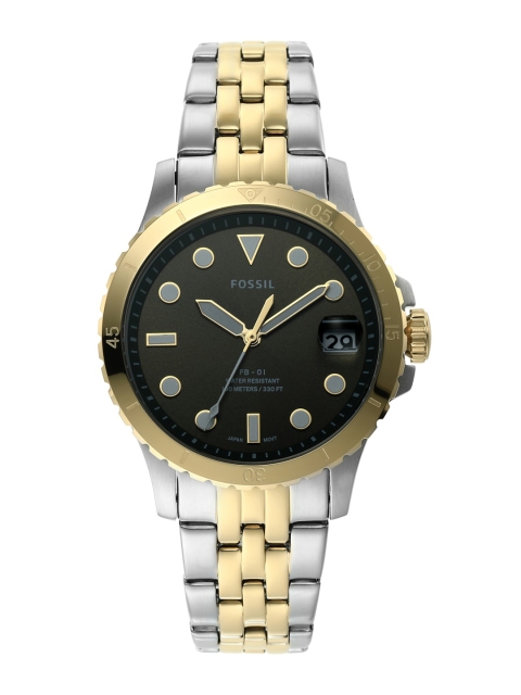 

Fossil Women Green Embellished Dial & Multicoloured Stainless Steel Bracelet Style Straps Analogue Watch, Multi