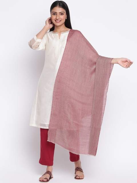 

Fabindia Women Maroon Wool Stole