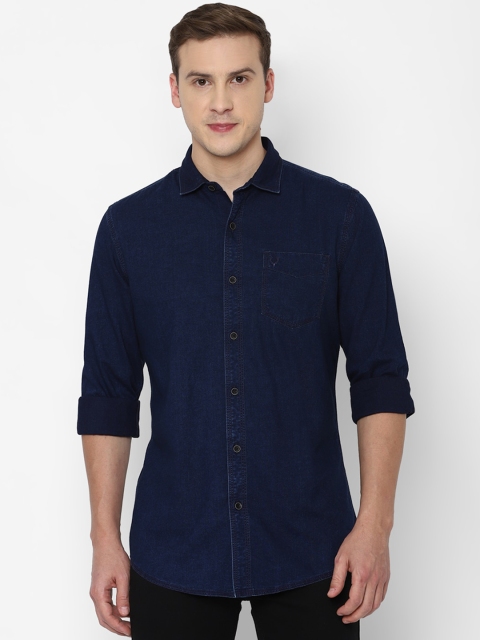 

Allen Solly Sport Men Navy Blue Denim Casual Shirt
