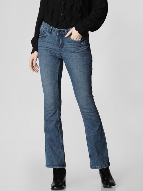 

Vero Moda Women Blue Skinny Fit Low Distress Light Fade Jeans