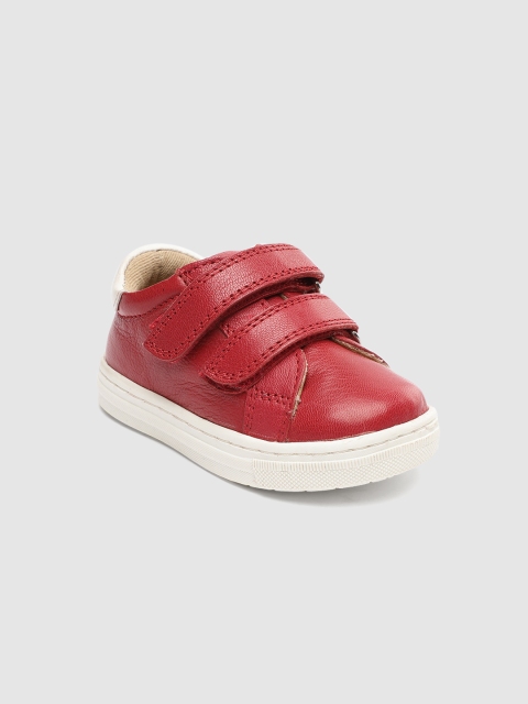 

Mothercare Infant Unisex Red Solid First Walker Leather Booties Shoes