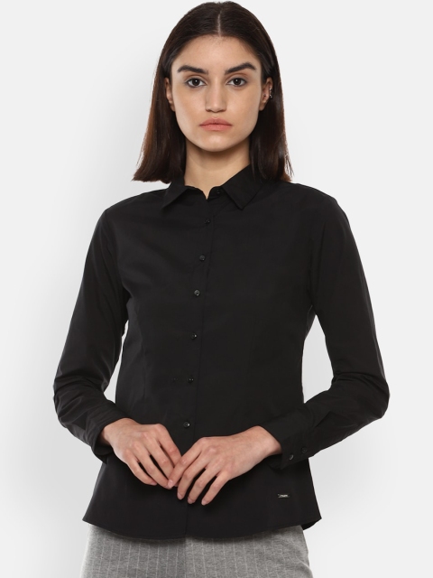 

Van Heusen Woman Women Black Opaque Casual Shirt