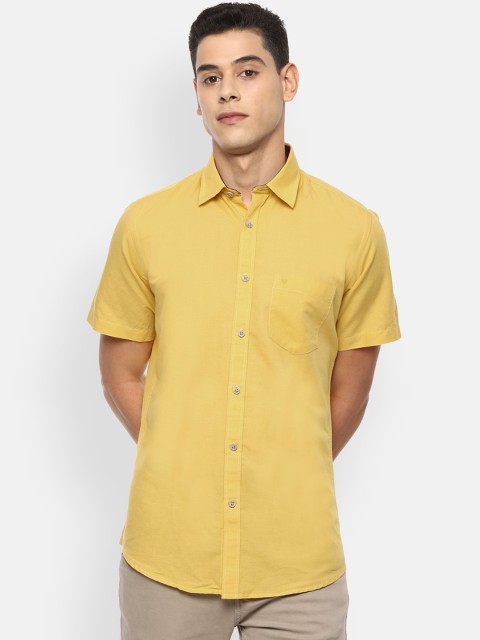 

Van Heusen Sport Men Yellow Slim Fit Opaque Casual Shirt