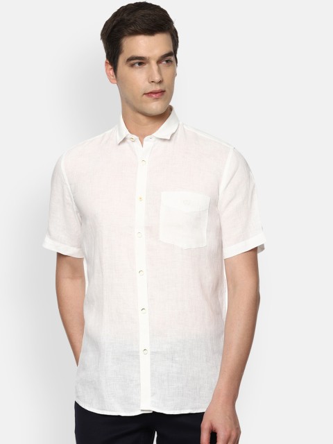 

Van Heusen Sport Men Cream-Coloured Slim Fit Opaque Casual Shirt