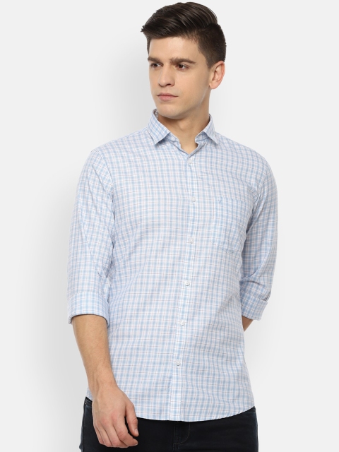 

Van Heusen Sport Men Blue Slim Fit Opaque Checked Casual Shirt