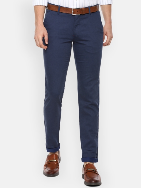 

Louis Philippe Sport Men Navy Blue Slim Fit Formal Trousers