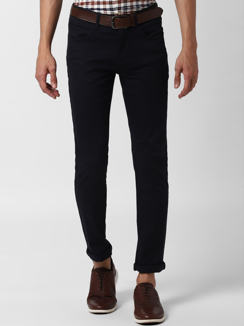 

Peter England Casuals Men Black Slim Fit Trousers
