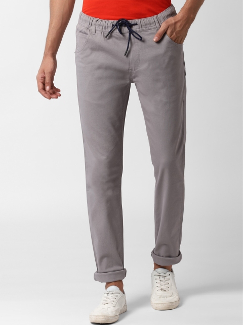 

Peter England Casuals Men Grey Slim Fit Trousers