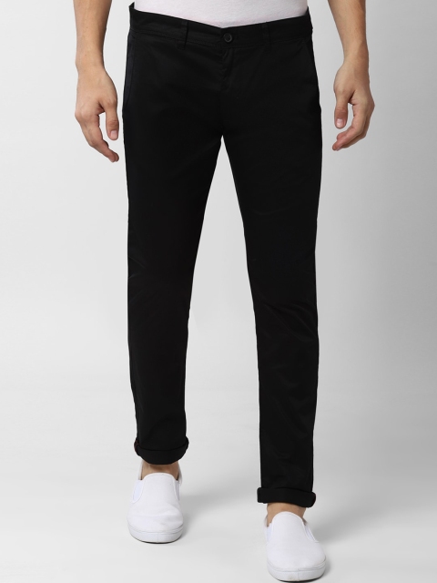 

Peter England Casuals Men Black Skinny Fit Trousers