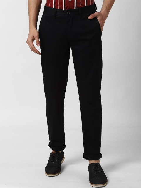 

Peter England Casuals Men Black Slim Fit Trousers