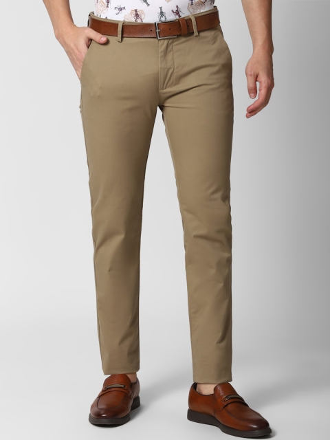 

Peter England Casuals Men Khaki Slim Fit Formal Trousers