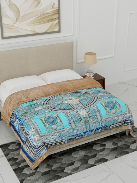 

Home Fresh Blue & White Geometric Digital Printed Heavy Winter Single Bed Comforter