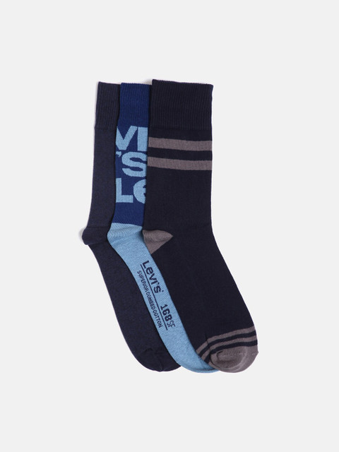 

Levis Men Pack Of 3 Assorted Knee-Length Socks