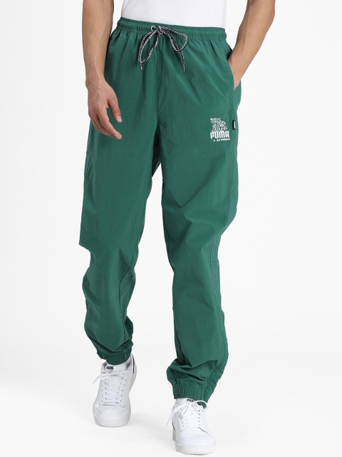 

Puma Men Green Solid Track Pants