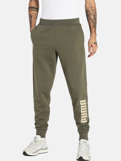 

Puma Men Olive Green POWER Logo Sweat Pants