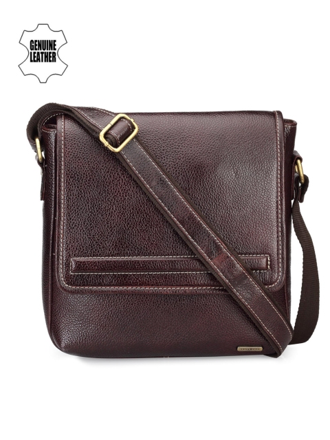 

Teakwood Leathers Men Brown Genuine Leather Messenger Bag