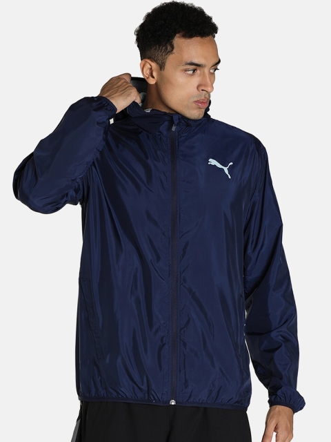 

Puma Men Navy Blue Windbreaker Sporty Jacket