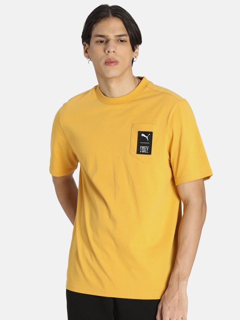 

Puma Men Yellow Pockets T-shirt