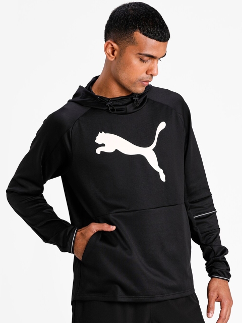

Puma Men Black Tec Sports Cat Hoodie