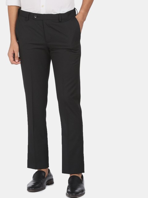 

Arrow Men Black Formal Trousers