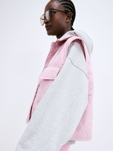 

H&M Women Pink Quilted Gilet