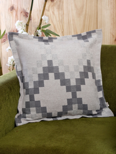 

MASPAR Grey Single Patterned 18'' x 18'' Square Cushion Cover