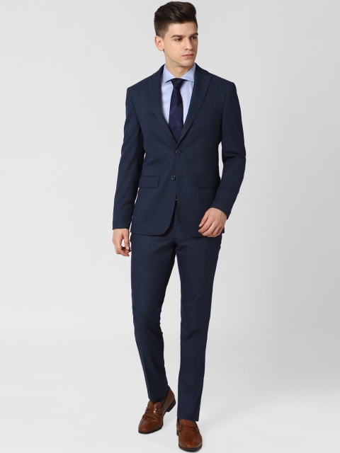 

Peter England Elite Men Navy Blue Solid Slim-Fit 2 Piece Formal Suit