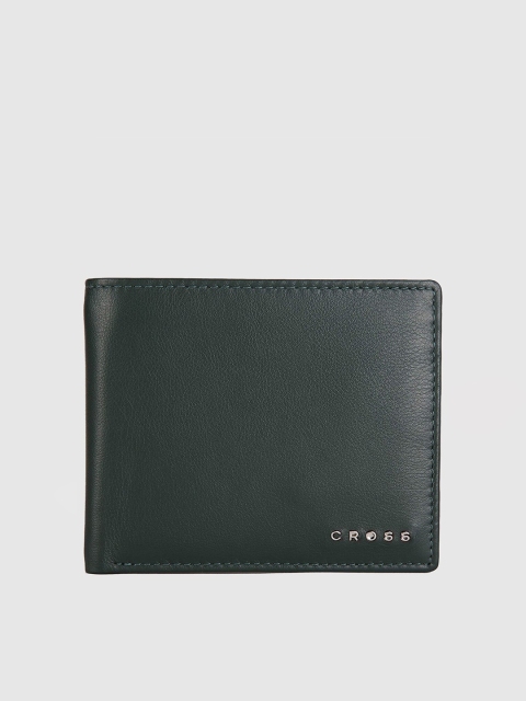 

Cross Men Green Leather Two Fold Wallet