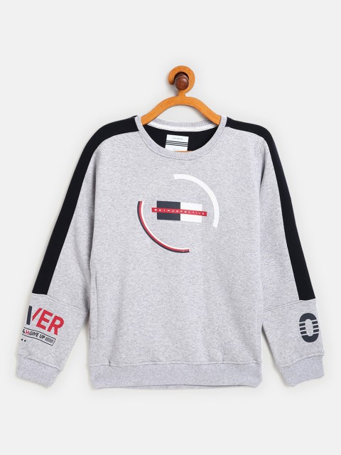 

Octave Boys Grey Printed Sweatshirt