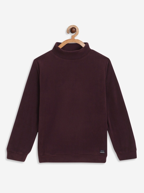

Octave Boys Maroon Solid Sweatshirt
