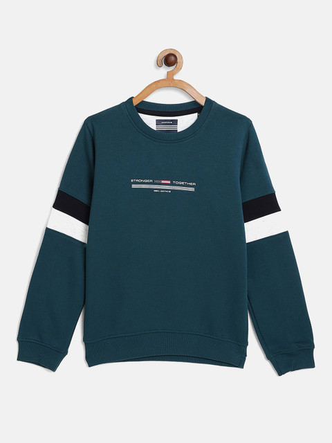 

Octave Boys Teal Blue Printed Sweatshirt