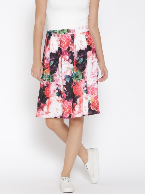 

Vero Moda Pink Floral Print Flared Skirt