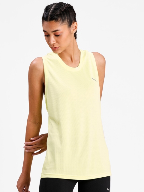

Puma Women Yellow Performance Tank Top