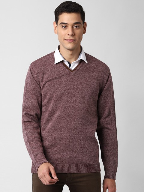 

Peter England Casuals Men Brown Acrylic Cardigan
